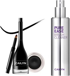 Cailyn Cosmetics Black LineFix Waterproof Gel Eyeliner Pomade with Built-in Liner Brush