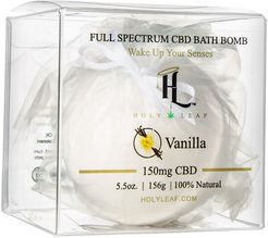 Holy Leaf CBD Infused Bath Bomb - Vanilla 150MG