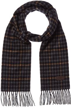 Hickey Freeman Gingham Windowpane Cashmere Scarf