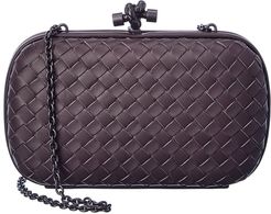 Bottega Veneta Intrecciato Leather Chain Knot Clutch