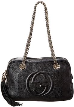 Gucci Black Leather Chain Soho Bag