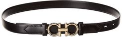 Salvatore Ferragamo Gancini Leather Belt