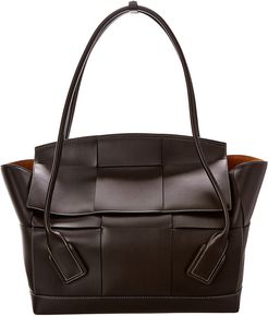 Bottega Veneta Acro 56 Fold-Over Maxi Intrecciato Leather Shoulder Bag