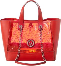 Valentino by Mario Valentino Sophie Leather & PVC Tote