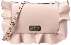 RED Valentino Rock Ruffle Leather Shoulder Bag