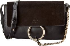 Chloe Faye Small Leather & Suede Shoulder Bag