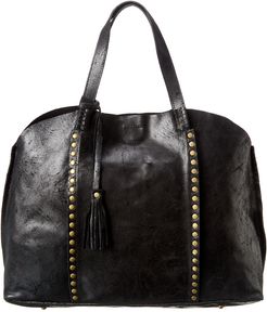 Jijou Capri Studded Distressed Leather Tote