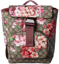 Gucci Pink GG Canvas Blooms Backpack