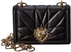 Dolce & Gabbana Devotion Mini Matelasse Leather Shoulder Bag