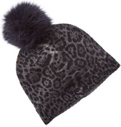 sofiacashmere Lurex Cashmere-Blend Knit Hat