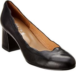 French Sole Trini Leather Pump