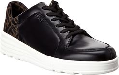 FENDI FF Fabric & Leather Sneaker