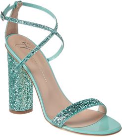 Giuseppe Zanotti Glitter Leather Sandal