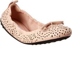 TOD's Gommino Studded Leather Ballerina Flat