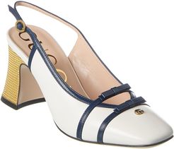 Gucci Leather Slingback Pump