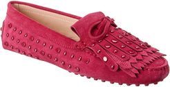 TOD?s Gommini Studded Suede Loafer