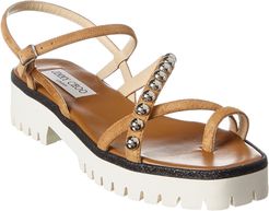 Jimmy Choo Desi Studded Suede Sandal