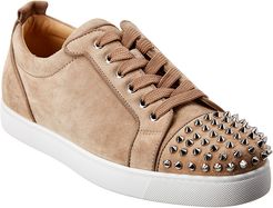 Christian Louboutin Louis Junior Spike Suede Sneaker