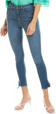 alice + olivia Good High-Rise Ankle Tie Heart And Soul Skinny Leg Jean