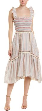 Allison Smocked Midi Dress