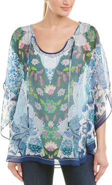 Hale Bob Keyhole Silk Top