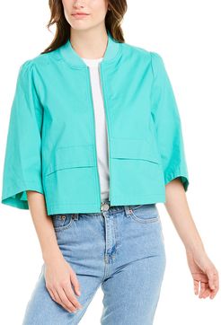 BCBGeneration Ripstop Cropped Bomber Jacket