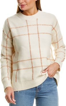 Chinti & Parker Contrast Check Wool Sweater