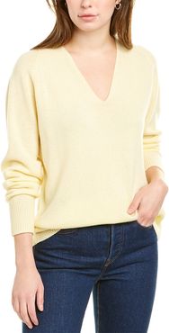 Vince Marled V-Neck Wool & Cashmere-Blend Sweater