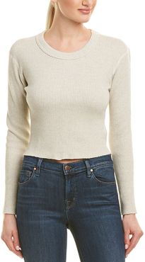 Monrow Raw Cropped Sweater