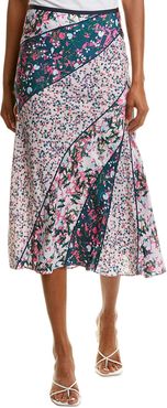 Diane von Furstenberg Mariel Silk Midi Skirt