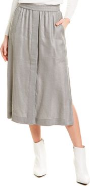 ESCADA SPORT Linen-Blend Midi Skirt