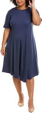 Lafayette 148 New York Plus Aveena Wool Midi Dress