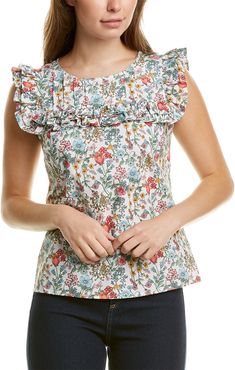 Brooks Brothers Floral Blouse