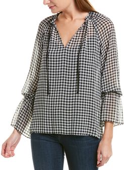 Bailey44 Cream Puff Gingham Top