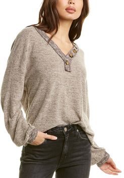 city sleek Button Sweatshirt