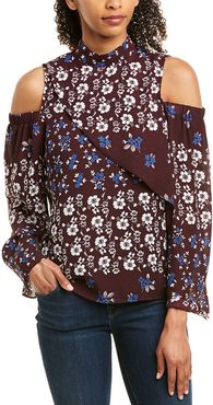 Parker Cold-Shoulder Blouse