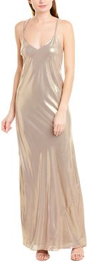 Michelle Mason Bias-Cut Silk-Lined Gown