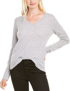 Ainsley Basic V-Neck Cashmere Sweater