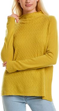 InCashmere Mock Neck Cashmere Sweater