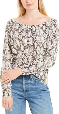Minnie Rose Off-The-Shoulder Cashmere Sweater