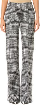 Carolina Herrera Wide Leg Wool & Silk-Blend Pant