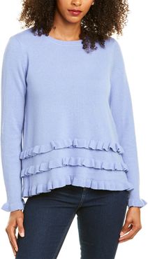 tyler boe Ruffle Cashmere Sweater