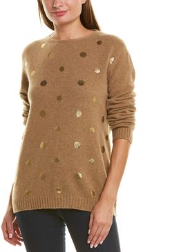 Piazza Sempione Metallic Dot Wool Sweater