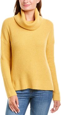 Forte Cashmere Textured Cowl Neck Cashmere Sweater
