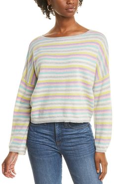 Scott & Scott London Stripe Up Cashmere Sweater