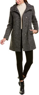 Cole Haan Signature Herringbone Wool-Blend Coat