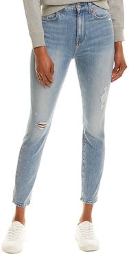 7 For All Mankind High-Waist Vail Destroyed Ankle Skinny Leg Jean