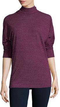 Three Dots Turtleneck Jersey Top