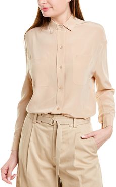 Vince Oversized Silk Blouse