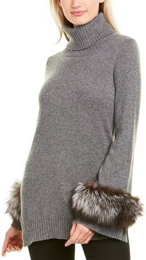 sofiacashmere Turtleneck Cashmere Sweater